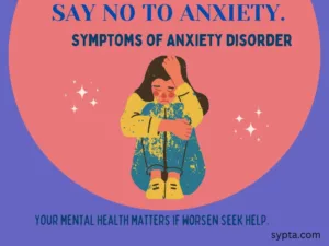 Anxiety-Your mental health matters If worsen seek help.